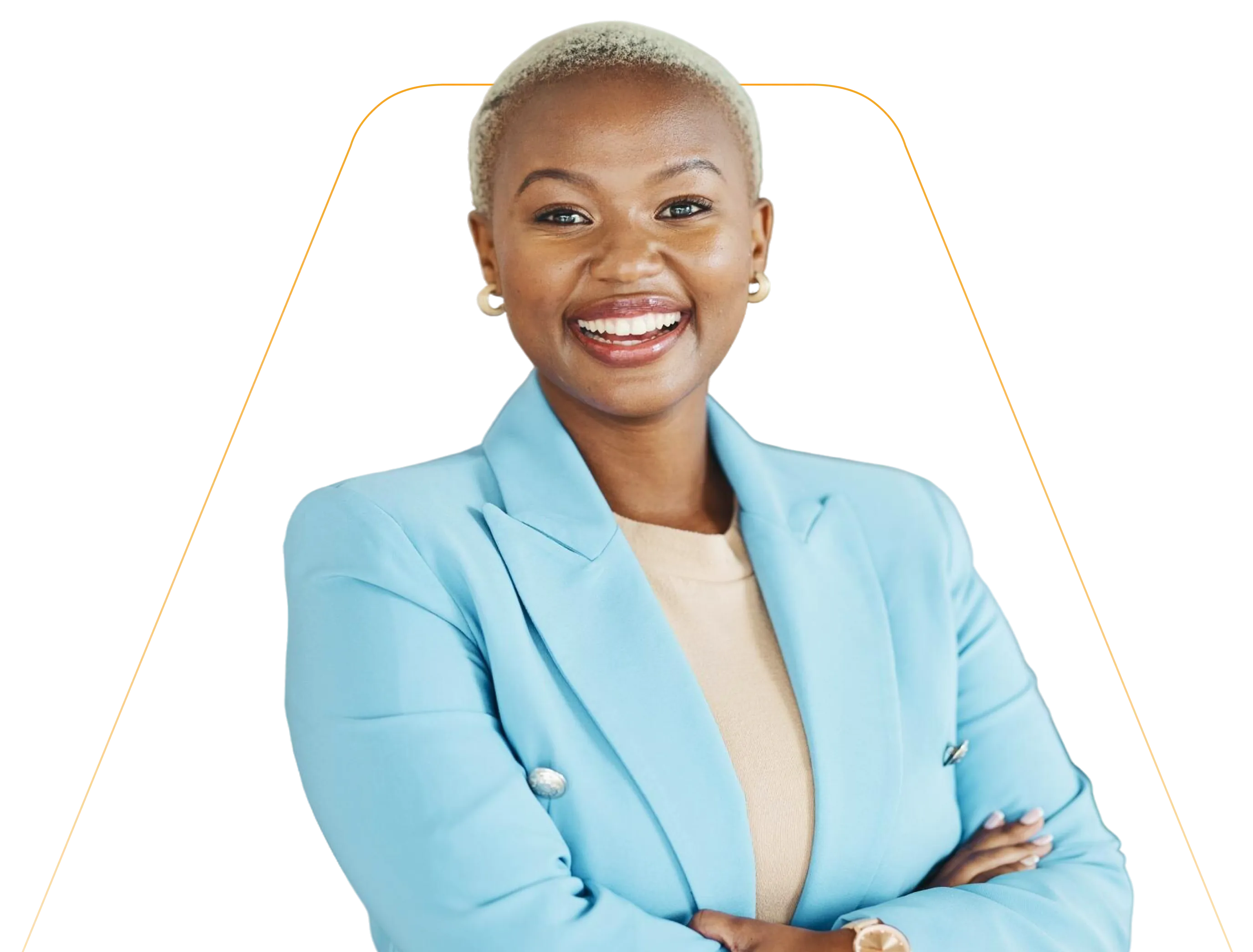 Profissional sorrindo